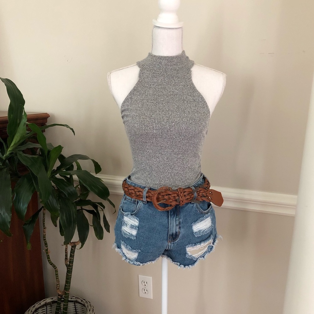 High neck tank top
